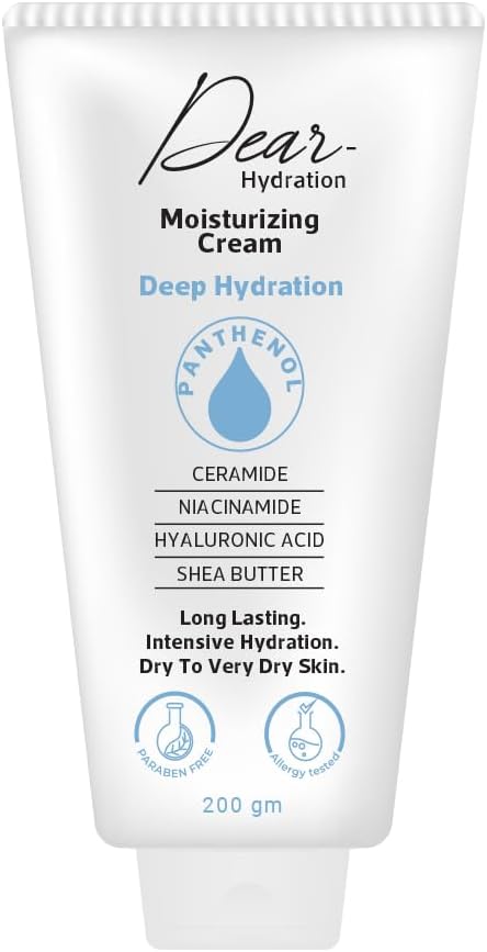 DEAR HYDRATION MOISTURIZING CREAM 200 GM – | Long-Lasting Hydration | Nourishing and Protective | Skin Barrier Repair