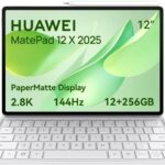 تابلت هواوي ميت باد 12X 2025، 12 بوصة 2.8K وبيبر مات، 144 هرتز، 12+256 جيجا، بطارية 10100 مللي أمبير في الساعة، 66 وات وواي فاي 7، WPS اوفيس، 6 مكبرات صوت، كيبورد مع قلم ام برو مجانًا، أخضر
