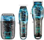 ⁦مجموعة الحلاقة VGR-645 للرجال – أداء احترافي، تصميم معدني، بطارية تدوم طويلاً، شحن USB⁩ - الصورة ⁦3⁩