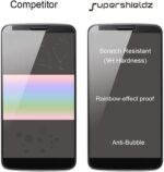 Supershieldz (2 Pack) Designed for Samsung Galaxy A3 (2017) (Not Fit for 2016 Version) Tempered Glass Screen Protector, (Full Screen Coverage) Anti Scratch, Bubble Free (Black) - الصورة 2