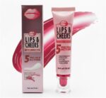 2 IN 1 lip and cheeks MAGIC BLUS- Tint Dream Blush -5 FOLD ACTION - Nourishes & Repairs Skin, Long Lasting, Water Based Formula For a Seamless Creamy Matte Finish, Skin, 30ml -COLOR CHANGE