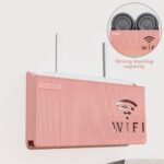 ⁦صندوق تخزين راوتر واي فاي لاسلكي يثبت على الحائط من بلاستيك ايه بي اس بتصميم مخطط لديكور المنزل والغرف⁩ - الصورة ⁦7⁩