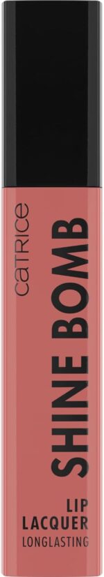 ⁦Catrice Shine Bomb Lip Lacquer No. 030, Nude, Long-Lasting, Instant Result, Glossy, Colour-Intensive, Vegan, Oil-Free, Paraben-Free, No Microplastic Particles, Pack of 1 (3 ml)⁩ - الصورة ⁦2⁩