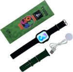 ⁦ساعة T1000 الترا 2 ذكية 2025 أنيقة 2.08 بوصة تدعم NFC مزودة بتتبع اللياقة البدنية مراقبة معدل نبضات القلب إجراء المكالمات شحن لاسلكي متوافقة مع iOS وأندرويد للرجال والنساء من ADHOMAX، آسود وأخضر زيتي⁩ - الصورة ⁦2⁩
