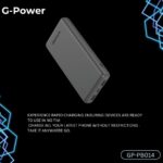 ⁦باور بانك من جي-باور بسعة 10000 مللي أمبير ببطارية ليثيوم بوليمر و3 منافذ USB و Type-C مع نظام حماية متكامل للهواتف و التابلت، أسود⁩ - الصورة ⁦5⁩