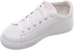 99.99 Women's Leather Lace-Up Flat Sneakers Featuring Side Heart Print (Pink, 38) - الصورة 3