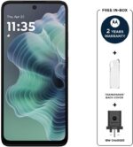 ⁦Motorola Moto g35 5G 8GB RAM 256GB UFS 2.2 Android 14 LCD Smartphone, Midnight Black (Pack include charger and cover) 2 Years Warranty⁩ - الصورة ⁦2⁩