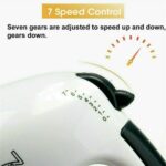 ⁦مضرب بيض يدوي كهربائي بتصميم احترافي مزود بـ 7 سرعات فائقة للخلط والمزج والعجن وخفق الكريمة واعداد الكيك والاستخدامات المتعددة للمطبخ من بيلوكس - 300 وات⁩ - الصورة ⁦5⁩