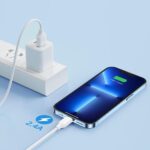 ⁦كابل بيانات للشحن السريع S-UL012A9 2.4 امبير USB-A الى لايتنينج بطول 1 متر من جوي روم - اسود | ضمان 12 شهر⁩ - الصورة ⁦2⁩