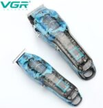 ⁦مجموعة الحلاقة VGR-645 للرجال – أداء احترافي، تصميم معدني، بطارية تدوم طويلاً، شحن USB⁩ - الصورة ⁦5⁩