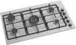 ⁦Kitchen Line Flat Built in, 5 Gas Burners, 90 cm, ELO10 Stainless Steel⁩ - الصورة ⁦2⁩