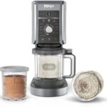 Ninja CREAMi Deluxe 11-In-1 Ice Cream Maker & Frozen Dessert Maker with 3 Tubs, Makes Ice Cream, Gelato, Sorbet, Frozen Yoghurt, Milkshakes, Slushi & More, 2-in-1 Flavour Option, Silver, NC501