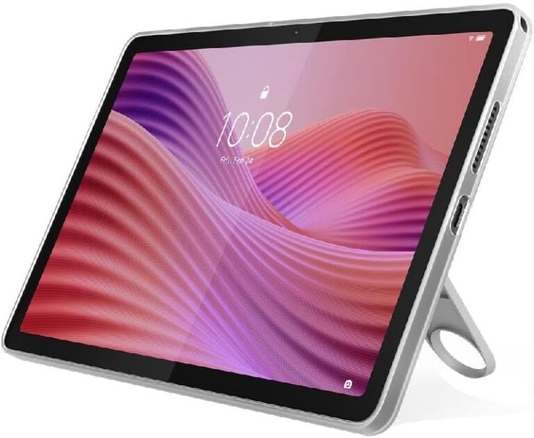 تابلت مقاس 10.1 بوصة بدقة FHD 1920 x 1200، ذاكرة رام 4 جيجابايت، تخزين 128 جيجابايت، ميديا تيك هيليو G85، بطارية 5100 مللي أمبير في الساعة، شبكة LTE مع جراب شفاف من لينوفو، رمادي (Luna Grey)