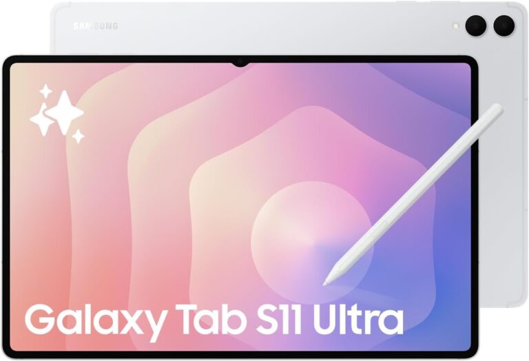 سامسونج Galaxy Tab S11 Ultra AI جهاز حاسوب لوحي فضة الشبكات المحلية اللاسلكية Wi-Fi 5G 256 جيغابايت