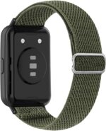 Dl3 Mobilak Strap Compatible with Huawei Band 8 / Huawei Band 9 / Huawei Band 10, Soft Elastic Nylon Straps, Adjustable Stretchy Sports Replacement Bracelets Wristbands for Women Men