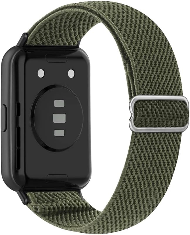 Dl3 Mobilak Strap Compatible with Huawei Band 8 / Huawei Band 9 / Huawei Band 10, Soft Elastic Nylon Straps, Adjustable Stretchy Sports Replacement Bracelets Wristbands for Women Men