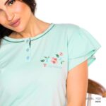 ⁦كوتون زون ملابس منزلية للنساء - قميص نصف طويل من القطن - R1129⁩ - الصورة ⁦5⁩