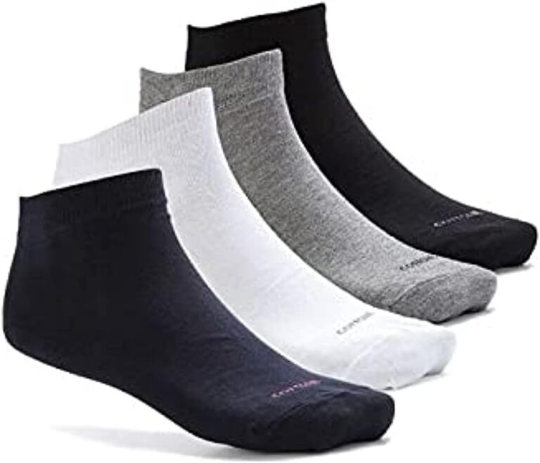 Cottonil Set Of (4) Half Towel Ankle Socks - For Men - 2724885546030