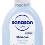 sanosan baby shampoo for daily newborn and baby care Cleansing and Lightening Baby 0% parabens, silicones, paraffins, SLS/SLES, phenoxyethanol 200 ml made in Germany