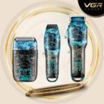 ⁦مجموعة الحلاقة VGR-645 للرجال – أداء احترافي، تصميم معدني، بطارية تدوم طويلاً، شحن USB⁩ - الصورة ⁦4⁩