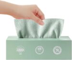 Goodern 20 Sheets Disposable Cleaning Cloths Cleaning Towels Microfiber Towel,Reusable Dish Cloths with Dispenser Box,Lazy Rags Car Wipes,Multi-Purpose Cleaning Cloths for Home Kitchen Hospital-Green