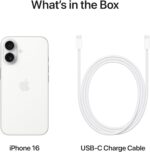 ⁦Apple iPhone 16 (128 GB) - White with Face ID | Tax Paid | 2 Years Official Warranty⁩ - الصورة ⁦2⁩