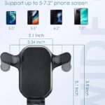 حامل موبايل للسيارة يثبت على فتحة التهوية – مشبك معدني قوي مع قفل أمان – دوران 360 درجة – تشغيل بيد واحدة – ثبات عالي بدون اهتزاز – متوافق مع جميع الهواتف الذكية – Basikly