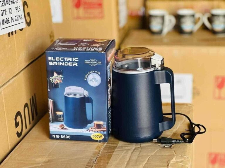 مطحنة كهربائية NM-8600، 300 واط، بسكين ثماني الشفرات، لون أزرق داكن
