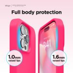 ⁦elago Liquid Silicone Case Compatible with iPhone 14 Pro Max Case (6.7"), Premium Silicone, Full Body Protection - 3 Layer Shockproof Phone Cover, Anti-Scratch Soft Microfiber Lining (Ice Red)⁩ - الصورة ⁦6⁩
