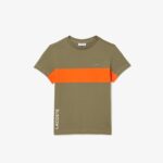 ⁦Lacoste Unisex Kids Contrast Stripe Logo T-shirt Modern⁩ - الصورة ⁦4⁩