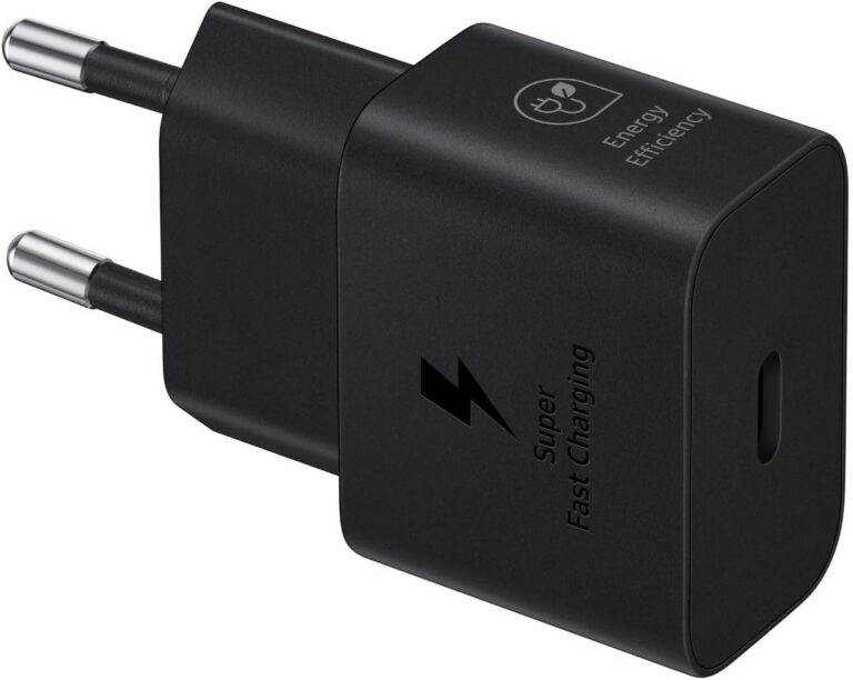 محول شحن سريع 25 واط من النوع سي لسامسونج، أسود، EP-T2510NBEGWW