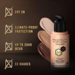 ⁦ماكس فاكتور كريم أساس فيس فينيتي SPF 20 اول داي فلاوليس 3 في 1 ، لايت ايفوري 40⁩ - الصورة ⁦8⁩
