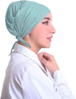 غطاء رأس بونيه تركي مثلث الشكل من طبقتين طبقات عالية الجودة مفتوح برباط من الخلف لضبط المقاس , للنساء