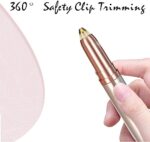 ⁦مزيل شعر الحاجب القابل لإعادة الشحن من ثيك الوجه أداة تشذيب الحواجب للسيدات مع شحن USB حلاقة تستخدم على شفاه وإزالة والأنف للرجال والنساء ذهبي شامباني ‰⁩ - الصورة ⁦3⁩