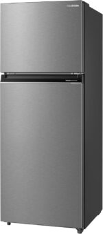 ⁦Toshiba refrigerator GR-RT468WE-PMN(57), Origin inverter, Tropical, Cooling zone, Temperature control, Pure bio filter, Humidity control, 338 Liter, Stray Silver (stainless)⁩ - الصورة ⁦2⁩