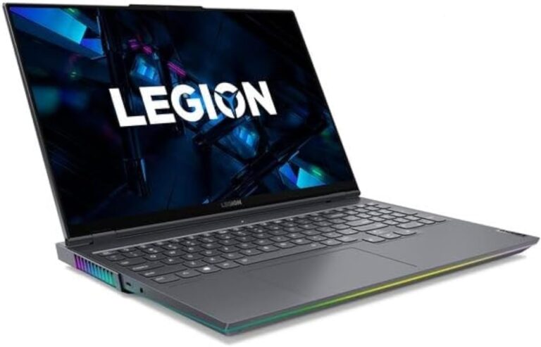 لابتوب ليجون 7 للألعاب من لينوفو، مع معالج انتل كور i7-11800H، بطاقة رسوميات RTX 3080، وذاكرة رام سعة 16 جيجابايت، باللون الرمادي
