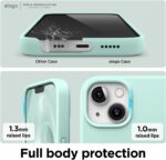 elago Compatible with iPhone 13 Case, Liquid Silicone Case, Full Body Screen Camera Protective Cover, Shockproof, Slim Phone Case, Anti-Scratch Soft Microfiber Lining, 6.1 inch (Aqua Sky) - الصورة 5