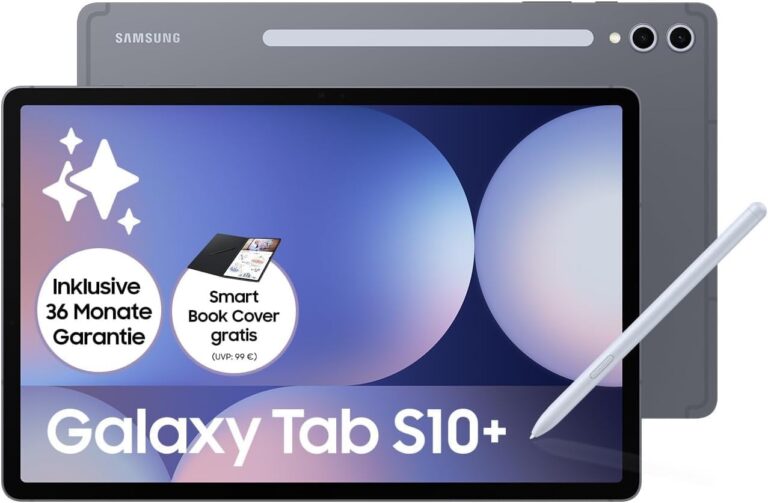 تابلت سامسونج جالاكسي تاب S10+ بتقنية الذكاء الاصطناعي، تابلت اندرويد ذاكرة رام 12 جيجابايت ذاكرة 512 جيجابايت شاشة أموليد، طلاء مضاد للانعكاس، يتضمن قلم ستايلس شبكة الجيل الخامس، لون رمادي Moonstone