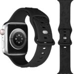 JIELIELE Solo Loop Strap Compatible with Apple Watch Band 38mm 40mm 42mm 44mm, Sport Elastics Silicone Apple Watch Bands Women Men, Replacement Wristband for iWatch Series 6 5 4 3 2 1 SE (S M L)