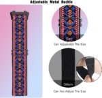 ⁦Dl3 Mobilak Strap Compatible with Huawei Band 8 / Huawei Band 9 / Huawei Band 10, Soft Elastic Nylon Straps, Adjustable Stretchy Sports Replacement Bracelets Wristbands for Women Men⁩ - الصورة ⁦4⁩