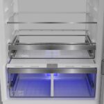 ⁦Hitachi 2-Door Refrigerator, 650 Liters (Net 630 Liters), No Frost, Digital Touch Screen, With Dispenser, Stainless Steel, Inverter, Blue Light⁩ - الصورة ⁦7⁩