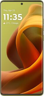 ⁦Motorola Moto g85 5G 12GB RAM 256GB UFS Android 14 pOLED Smartphone, Olive Green, 2 years Warranty (Pack include charger and cover)⁩ - الصورة ⁦2⁩