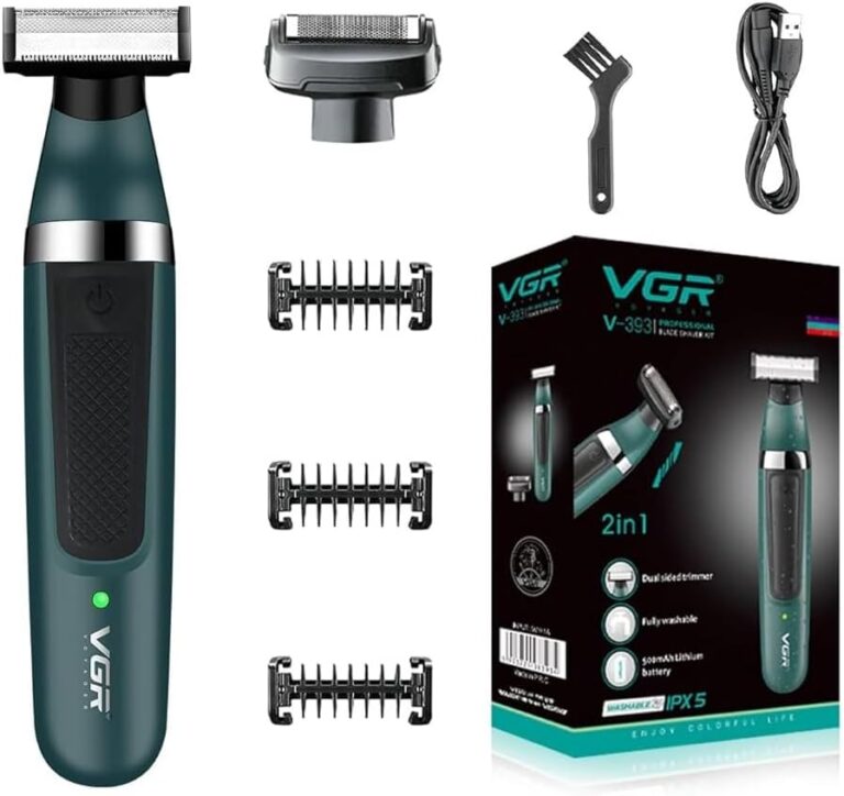 ماكينة حلاقة VGR V-393 مقاوم للماء لححلاقة الذقن و الجسم و النعيم