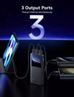 ⁦Joyroom JR-QP191 22.5W Power Bank 10000mAh With Digital Display Supports PD3.0,QC3.0, Slim & Lightweight Design - Black |12 Months Warranty⁩ - الصورة ⁦2⁩
