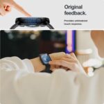 ⁦جراب حماية بتصميم رفيع مضاد للصدمات بتغطية كاملة من البولي كربونات الصلب، مزود بشاشة حماية من الزجاج المقوى عالية الدقة HD، لساعة اي ووتش سلسلة 10 46 ملم من جيه زد كيه، (أسود)، قطعتين⁩ - الصورة ⁦3⁩