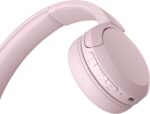 ⁦سماعات رأي لاسلكية، طراز WH-CH520، تصميم خفيف ومريح، بتصميم فوق الأذن، لمكالمات صوتية واضحة، مدة تشغيل بطارية تدوم حتى 50 ساعة، شحن سريع، اتصال متعدد الأجهزة من سوني، لون وردي⁩ - الصورة ⁦5⁩