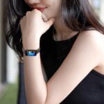 ⁦Dl3 Mobilak Strap Compatible with Huawei Band 8 / Huawei Band 9 / Huawei Band 10, Soft Elastic Nylon Straps, Adjustable Stretchy Sports Replacement Bracelets Wristbands for Women Men⁩ - الصورة ⁦8⁩