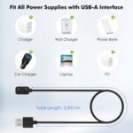 ⁦شاحن متوافق مع سامسونج جالاكسي فيت 3 من موكو، شاحن مغناطيسي مع كابل شحن USB بطول 1 متر، أسود⁩ - الصورة ⁦6⁩