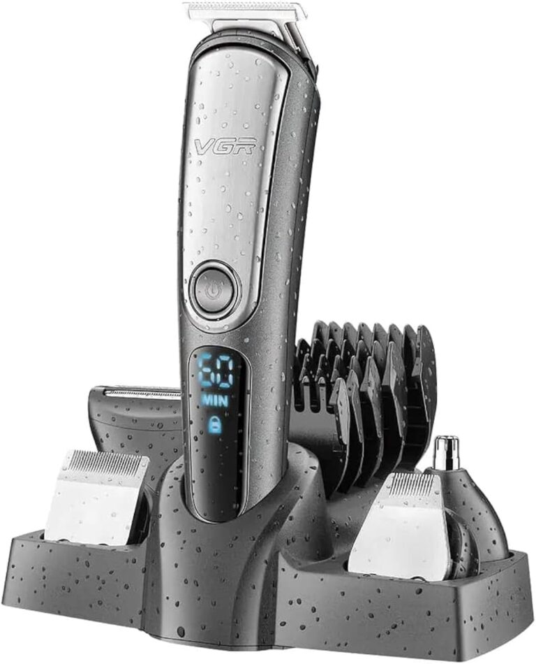 Vgr V-105 Professional 5In1 Fully Waterproof Grooming Kit Trimmer With 19 Length Settings | Runtime - 60 Mins (Black)