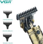 ⁦JR VGR 085 VJR Professional Electric Hair Clipper Hair Cutting Machine Gold⁩ - الصورة ⁦2⁩